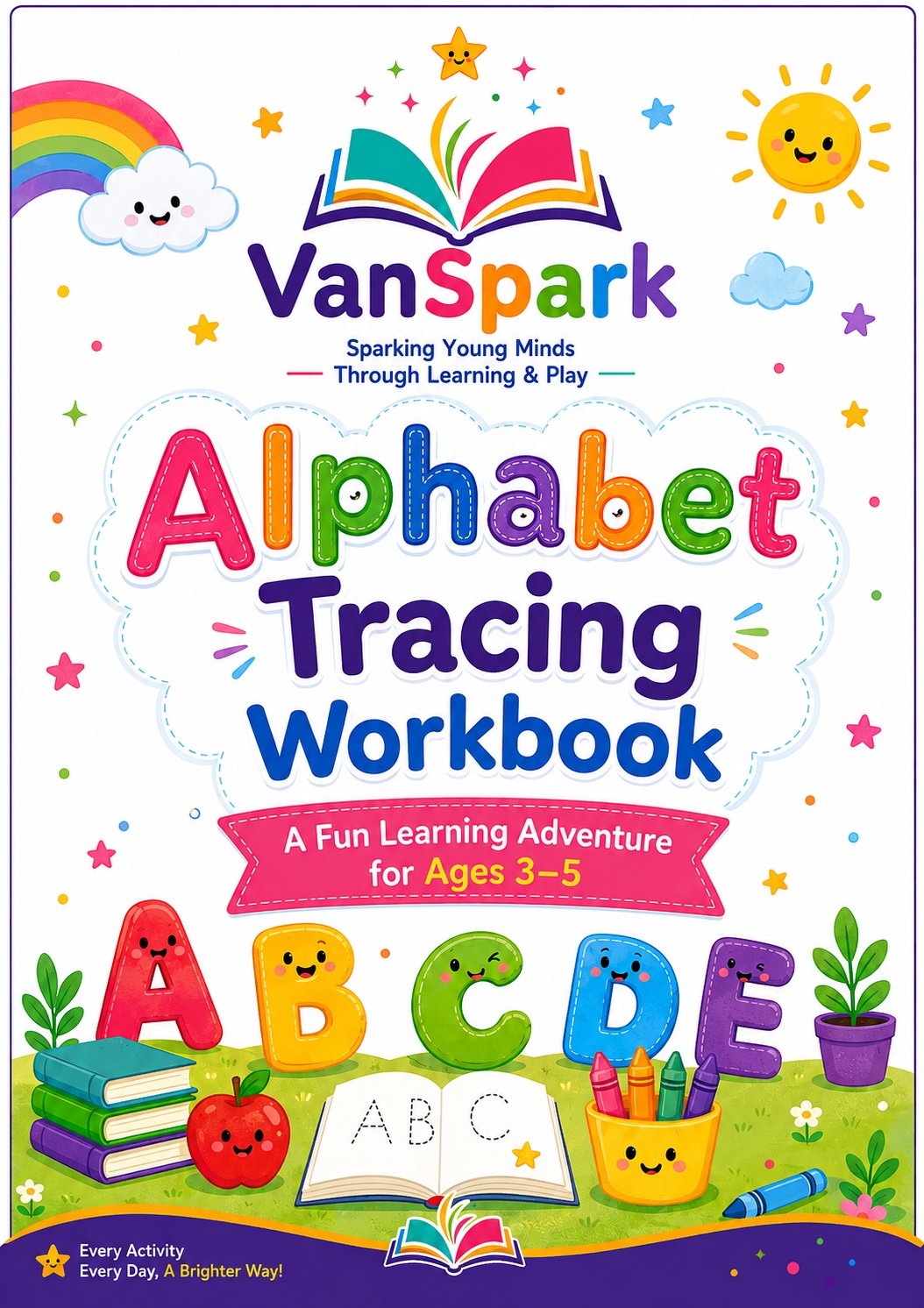 VanSpark Alphabet Tracing Workbook